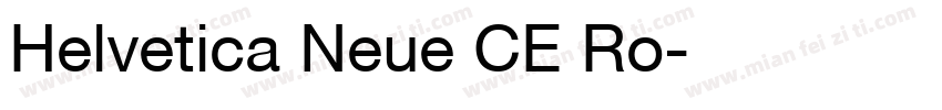 Helvetica Neue CE Ro字体转换